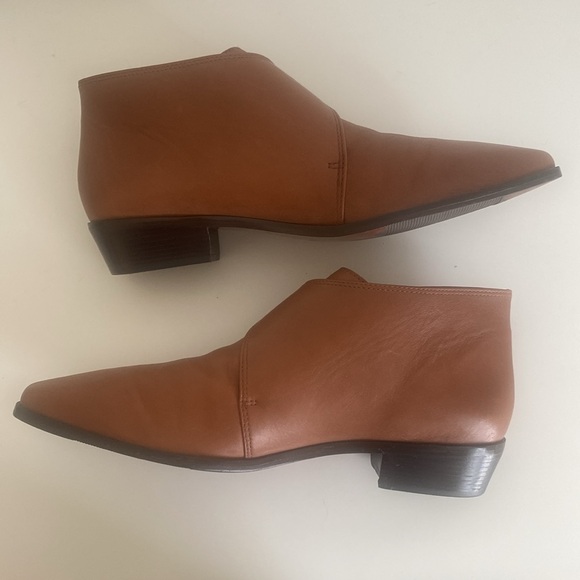 Etienne Aigner Vintage Women’s Monk Strap Leather Ankle Boots Size 8.5 Brown - Picture 10 of 16